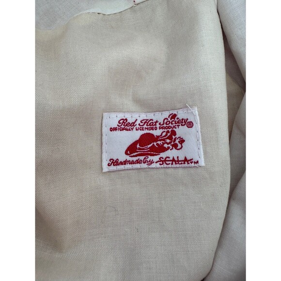 HATS! The Red Hat Society Musical Red Bucket Sun Cap Floppy Womens One Size - Picture 5 of 7